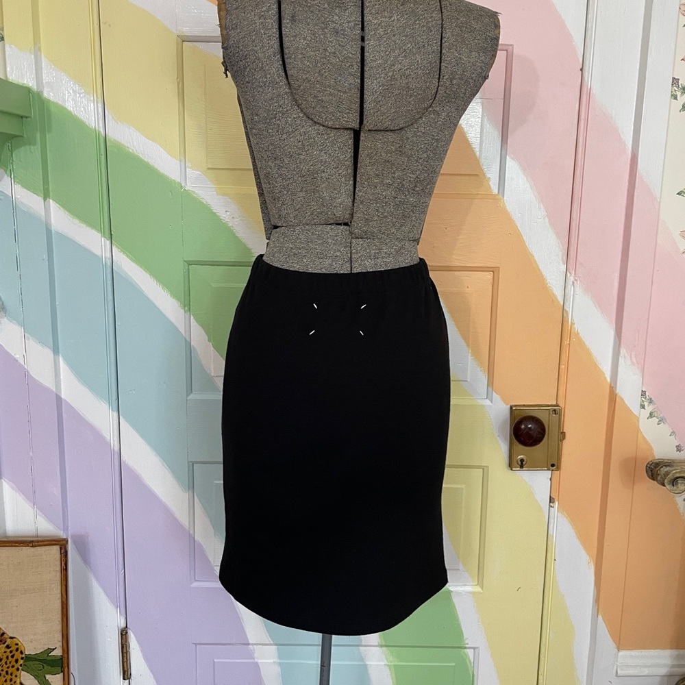 Maison Martin Margiela Line 1 Leather Deconstructed Pencil Skirt IT 38 US 2🧡🎀 - Picture 6 of 11